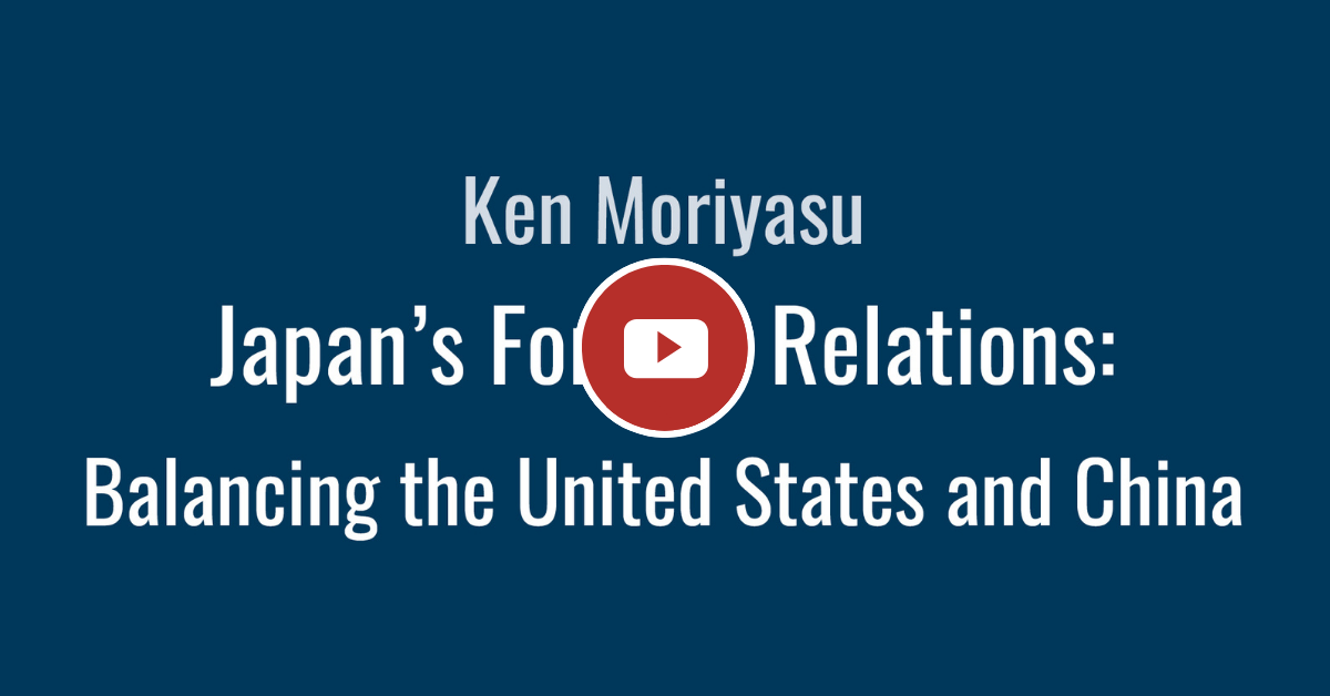 Japan's Foreign Relations: Balancing the United States and China | U.S ...