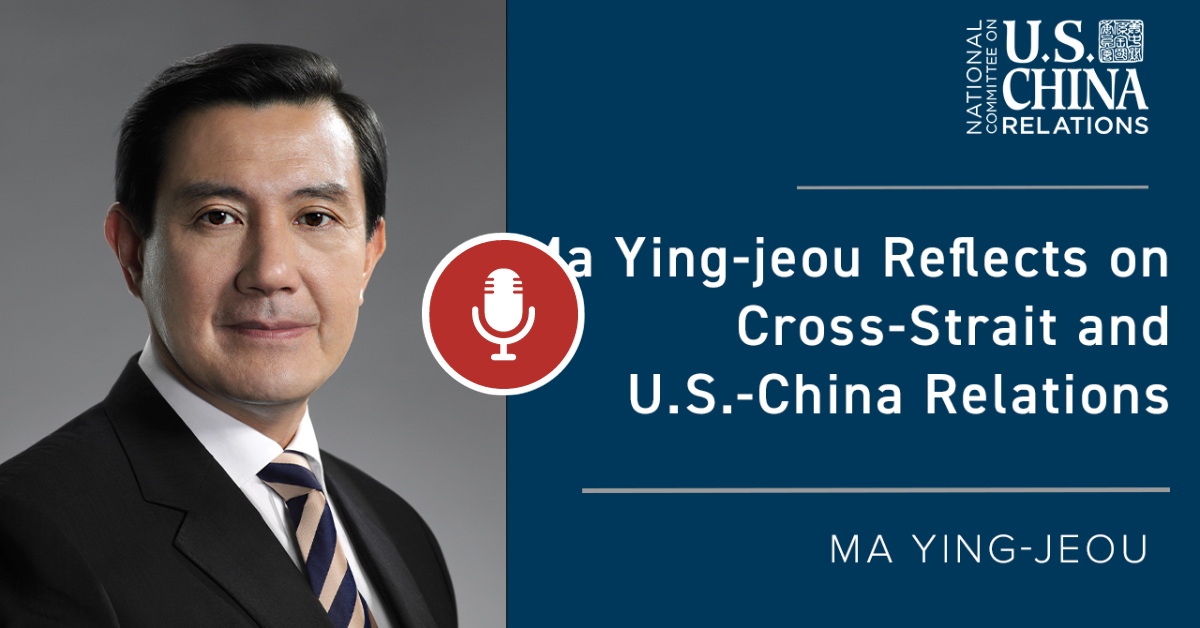 Ma ying-jeou Reflects on Cross-Strait and U.S.-China Relations
